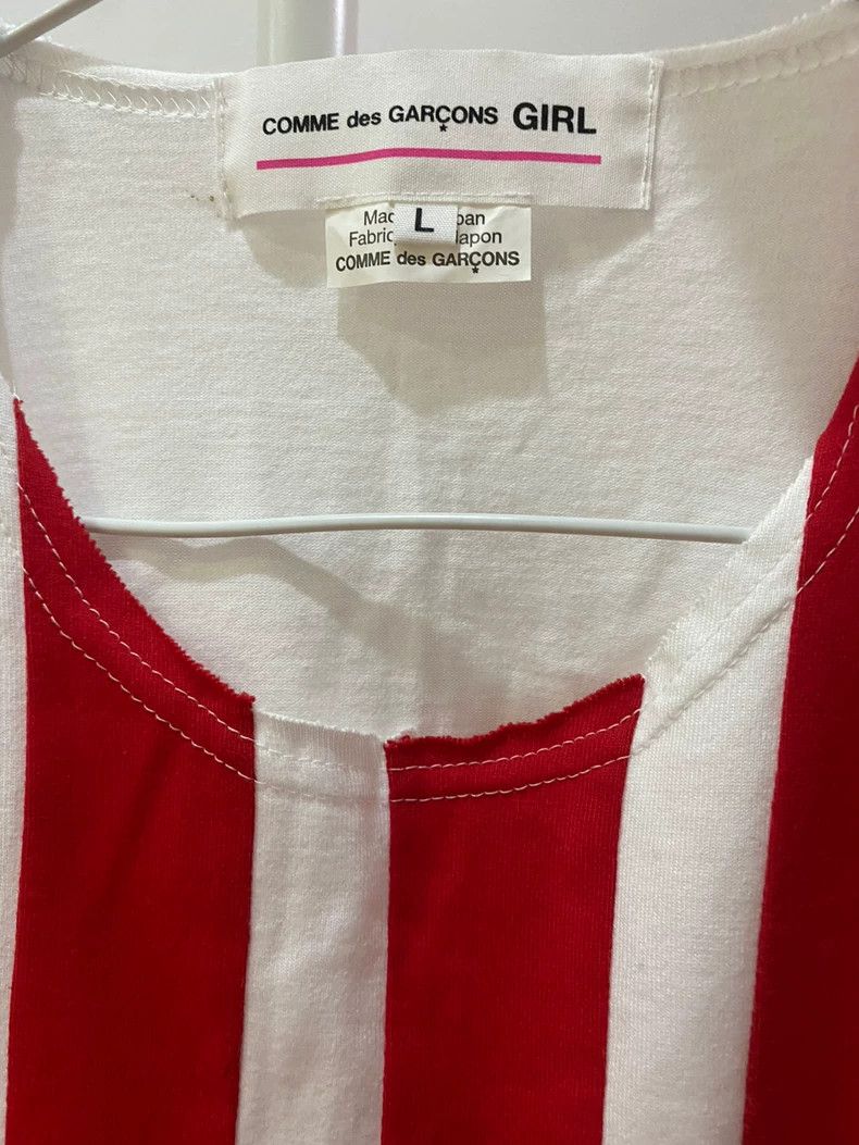 CDG Girl Striped Short Sleeve Top - dmc