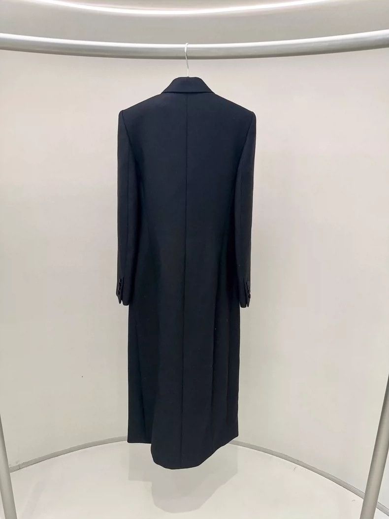 Yves Saint Laurent YSL Black Long Formal Coat - dmc Size US M / EU 48-50 / 2 - 2 Thumbnail