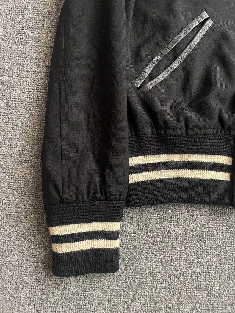 Saint Laurent Paris Saint Laurent Black Varsity Jacket - dmc Size US L / EU 52-54 / 3 - 4 Thumbnail