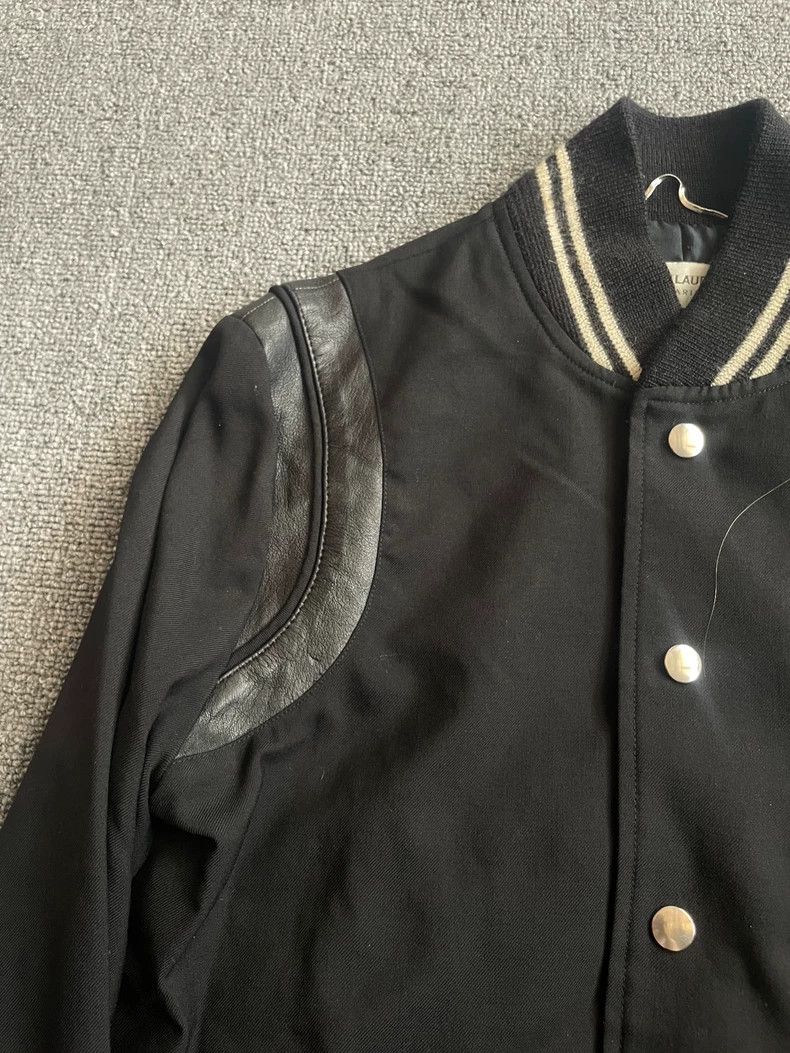 Saint Laurent Paris Saint Laurent Black Varsity Jacket - dmc Size US L / EU 52-54 / 3 - 5 Thumbnail