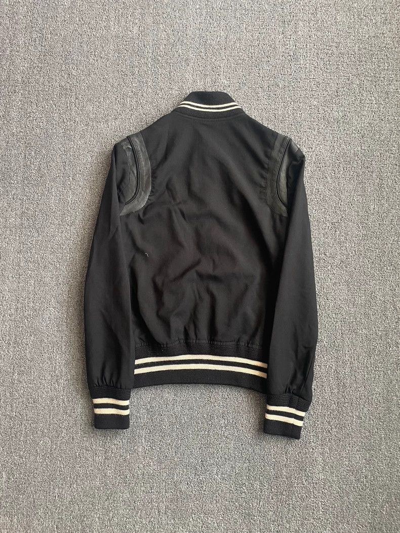 Saint Laurent Paris Saint Laurent Black Varsity Jacket - dmc Size US L / EU 52-54 / 3 - 2 Thumbnail