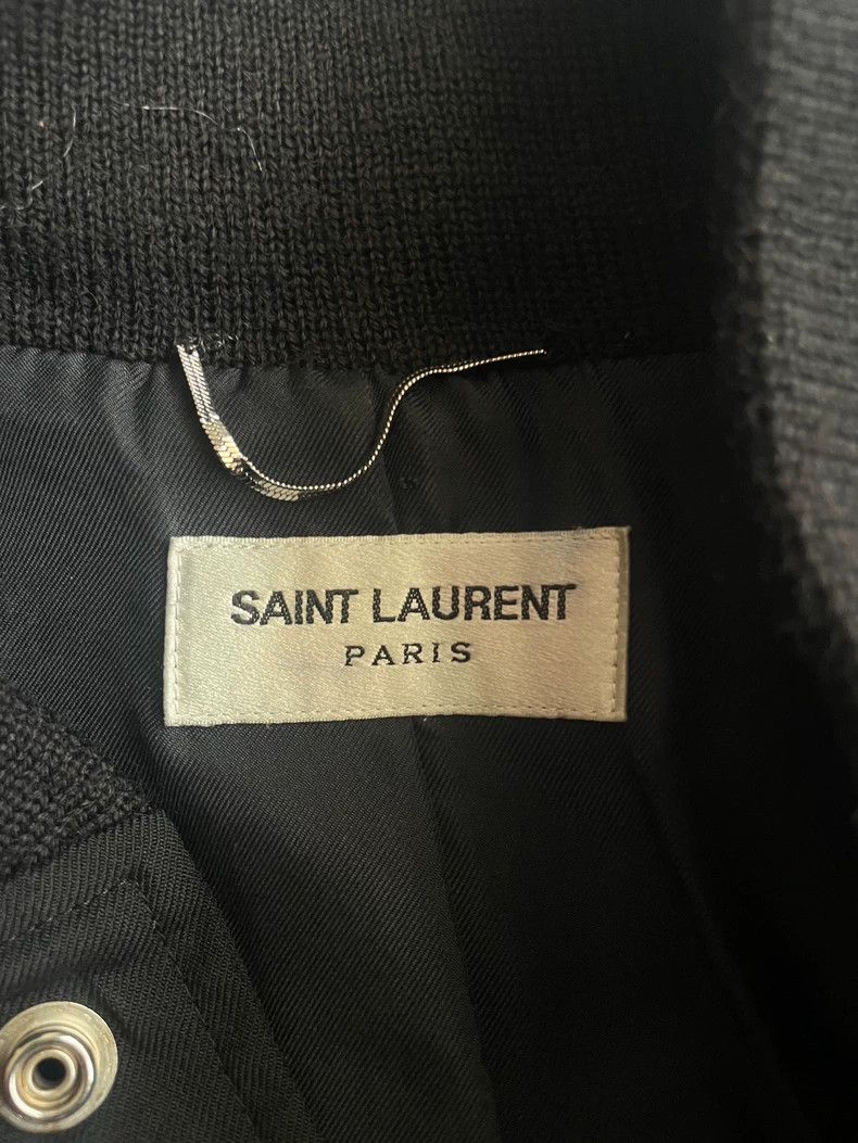 Saint Laurent Paris Saint Laurent Black Varsity Jacket - dmc Size US L / EU 52-54 / 3 - 6 Thumbnail