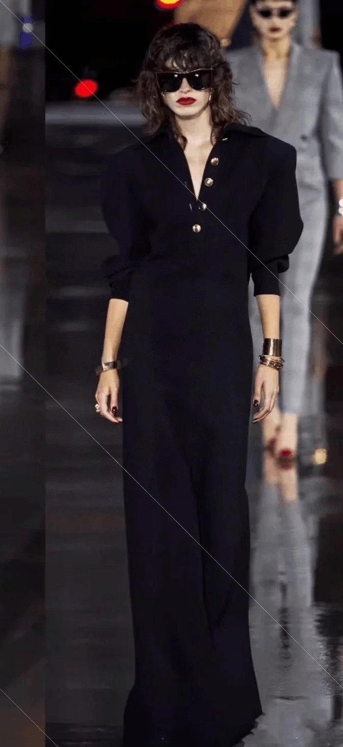 Yves Saint Laurent YSL Polo Style Maxi Dress - dmc Size US M / EU 48-50 / 2 - 7 Thumbnail