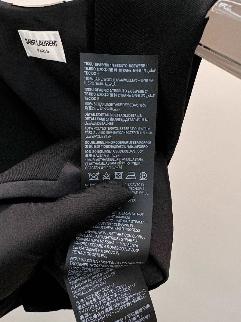 YSL Black Sleeveless Vest - dmc