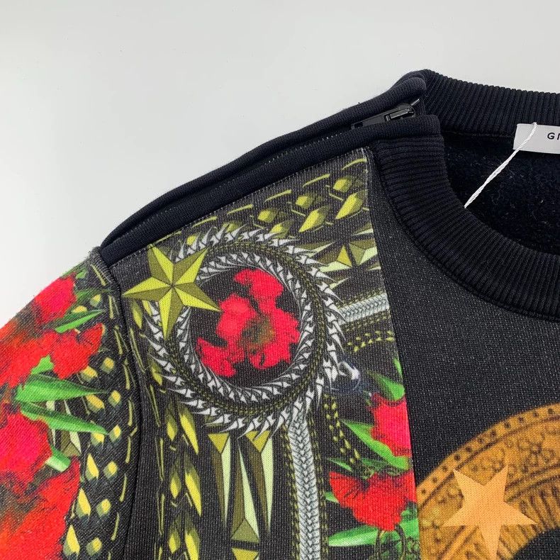 Givenchy Givenchy Men's Floral Print Sweatshirt - dmc Size US S / EU 44-46 / 1 - 5 Thumbnail