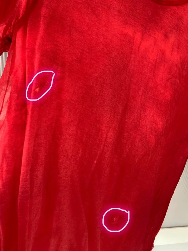 Comme des Garcons Comme des Garçons CDG Red Layered T-Shirt - dmc Size US S / EU 44-46 / 1 - 8 Thumbnail