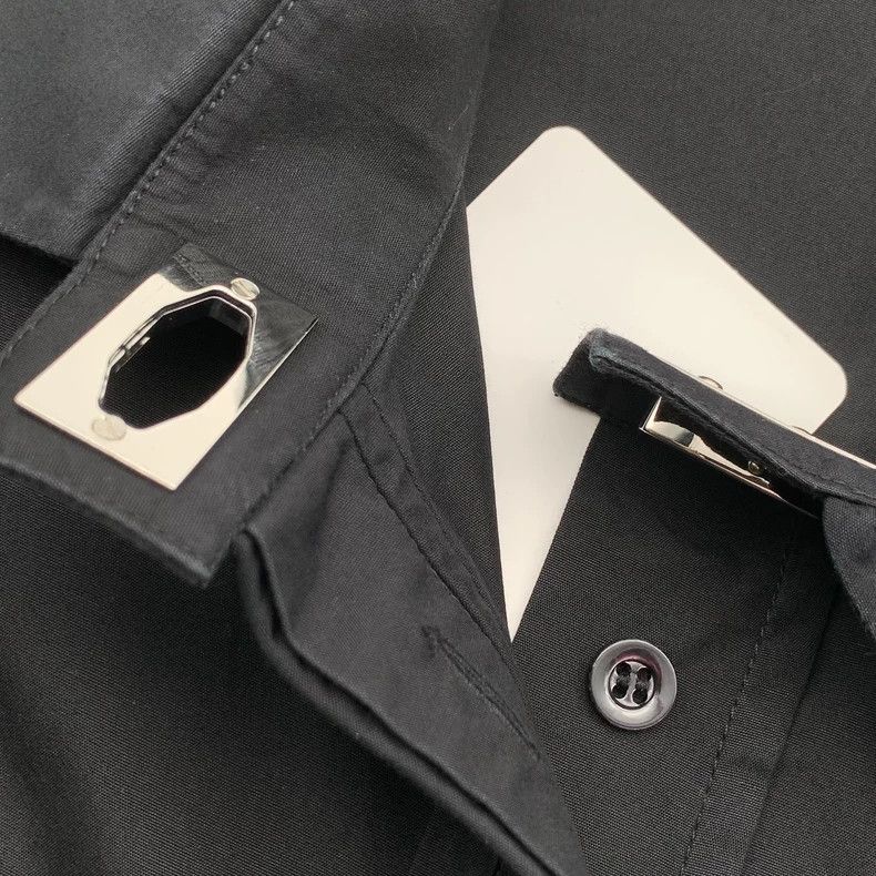 Givenchy GIVENCHY Men's Black Button-Up Shirt - dmc Size US S / EU 44-46 / 1 - 6 Thumbnail