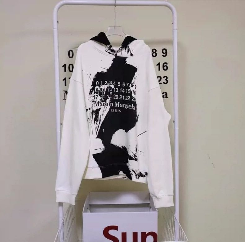 Maison Margiela Maison Margiela Ink Splatter Hoodie - dmc Size US L / EU 52-54 / 3 - 2 Thumbnail