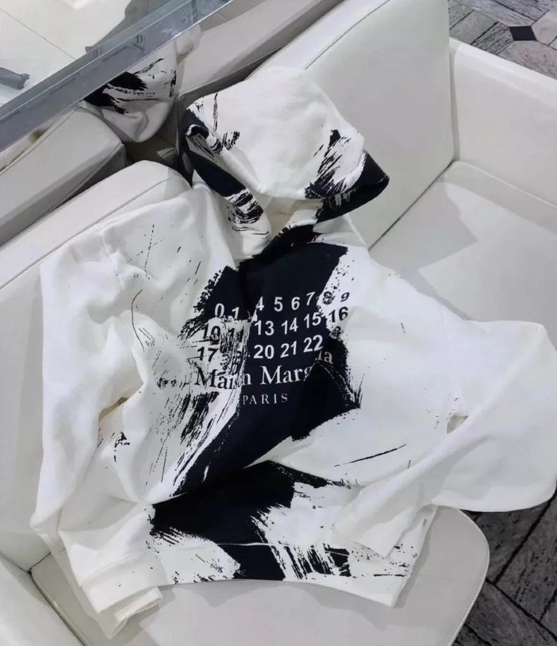 Maison Margiela Maison Margiela Ink Splatter Hoodie - dmc Size US L / EU 52-54 / 3 - 3 Thumbnail