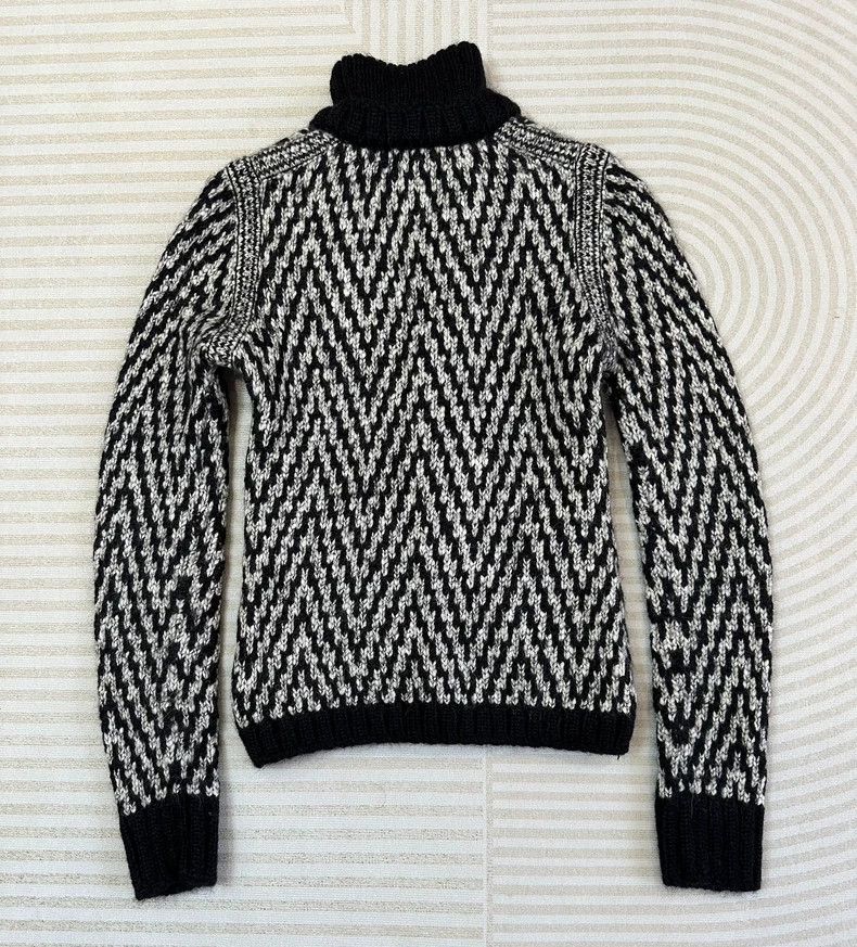 Chanel Chanel Black and White Pattern Mohair Wool Cardigan Coat - dmc Size US M / EU 48-50 / 2 - 2 Thumbnail