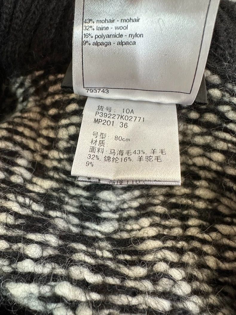 Chanel Chanel Black and White Pattern Mohair Wool Cardigan Coat - dmc Size US M / EU 48-50 / 2 - 6 Thumbnail