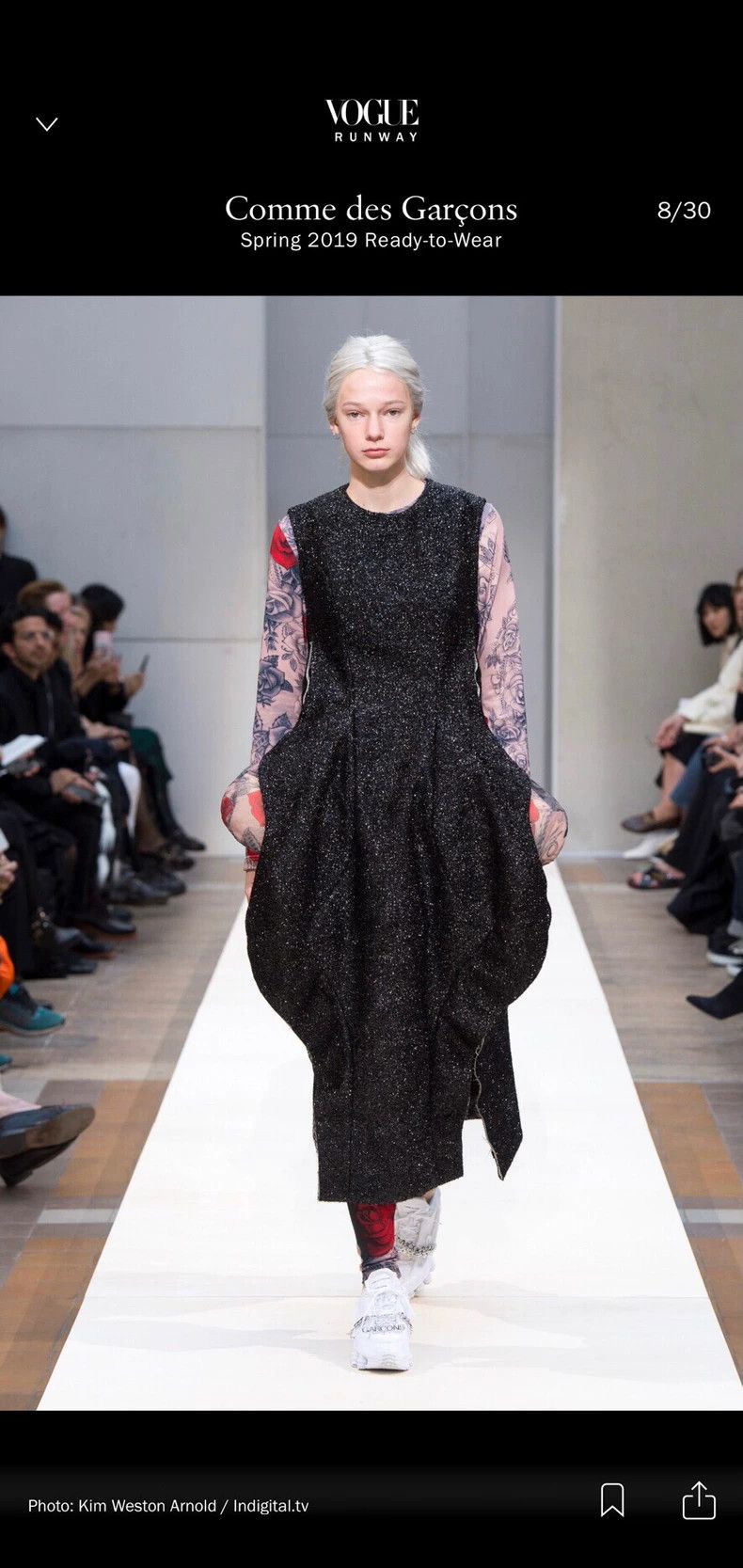 Comme des Garcons Comme des Garçons Rose Tattoo Long Sleeve Top - dmc Size US S / EU 44-46 / 1 - 2 Thumbnail