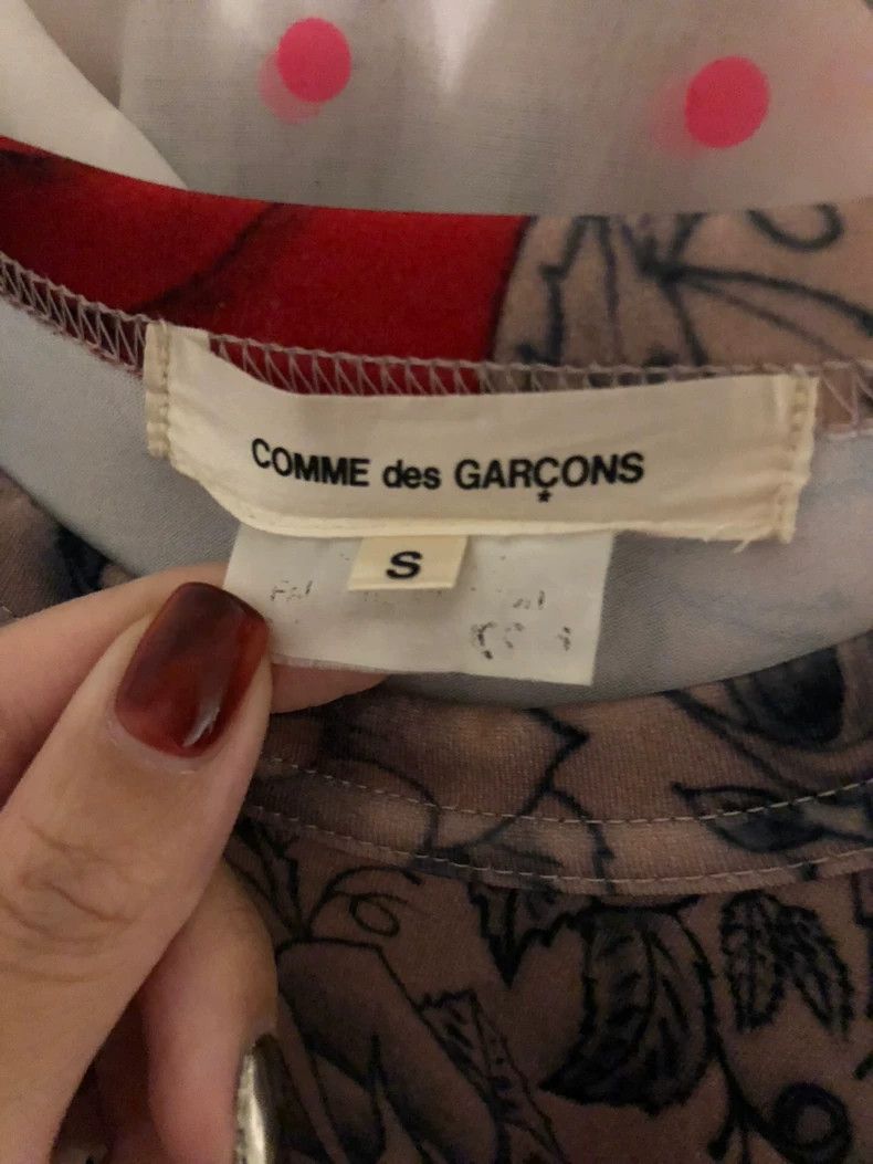 Comme des Garcons Comme des Garçons Rose Tattoo Long Sleeve Top - dmc Size US S / EU 44-46 / 1 - 7 Thumbnail