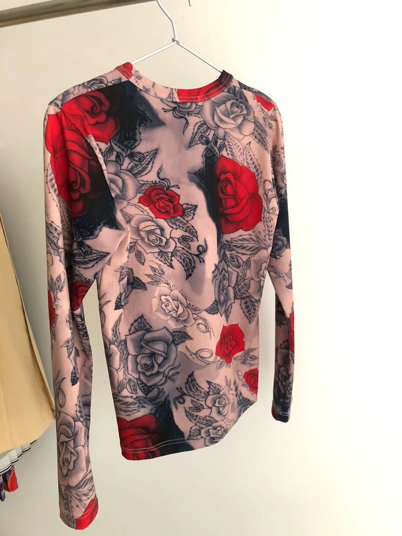 Comme des Garcons Comme des Garçons Rose Tattoo Long Sleeve Top - dmc Size US S / EU 44-46 / 1 - 4 Thumbnail