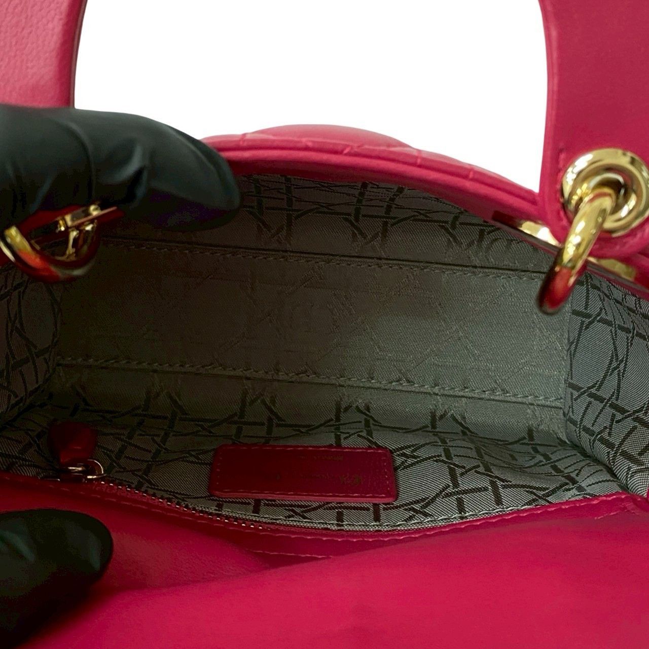 Dior Christian Dior Lady Dior Leather 2way Bag Leather Shoulder Bag