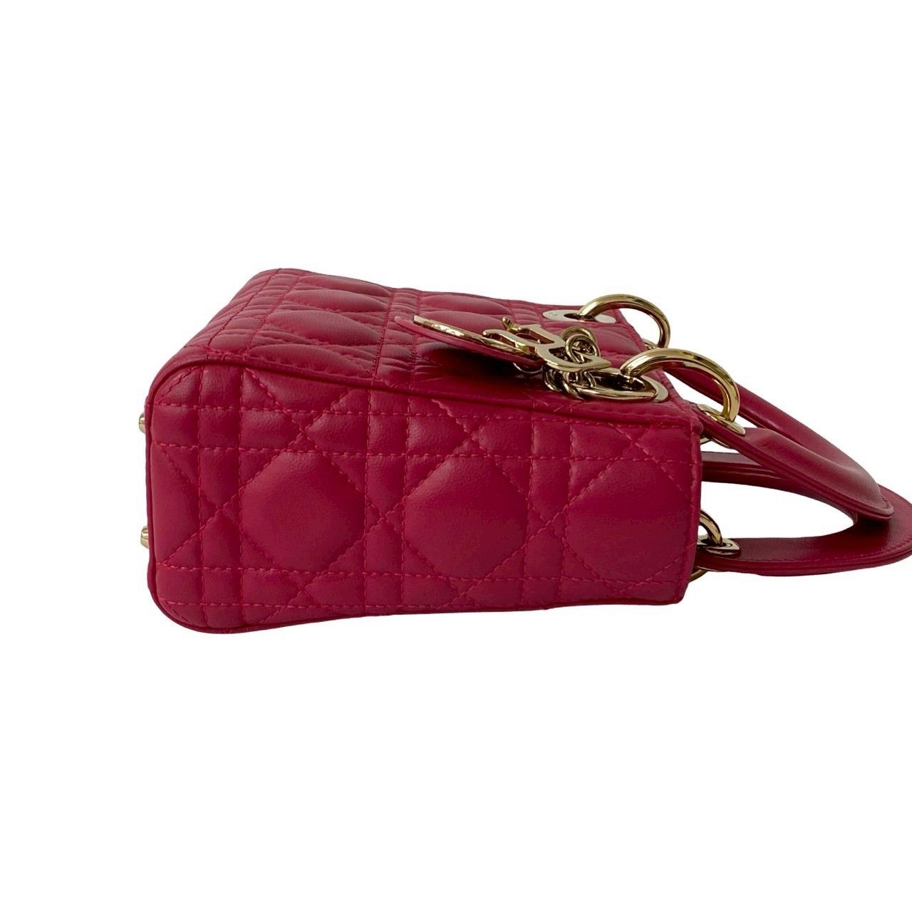 Dior Christian Dior Lady Dior Leather 2way Bag Leather Shoulder Bag