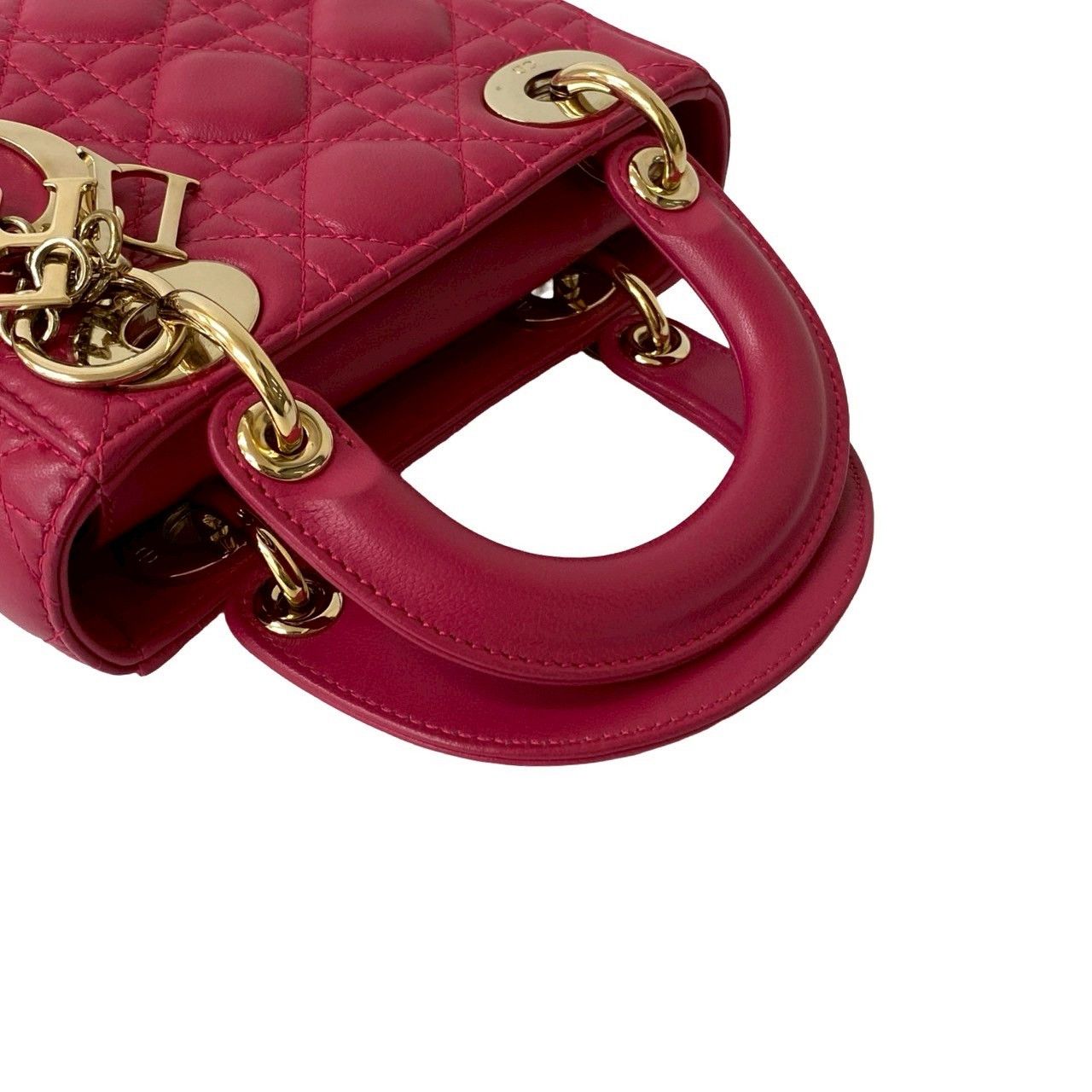 Dior Christian Dior Lady Dior Leather 2way Bag Leather Shoulder Bag