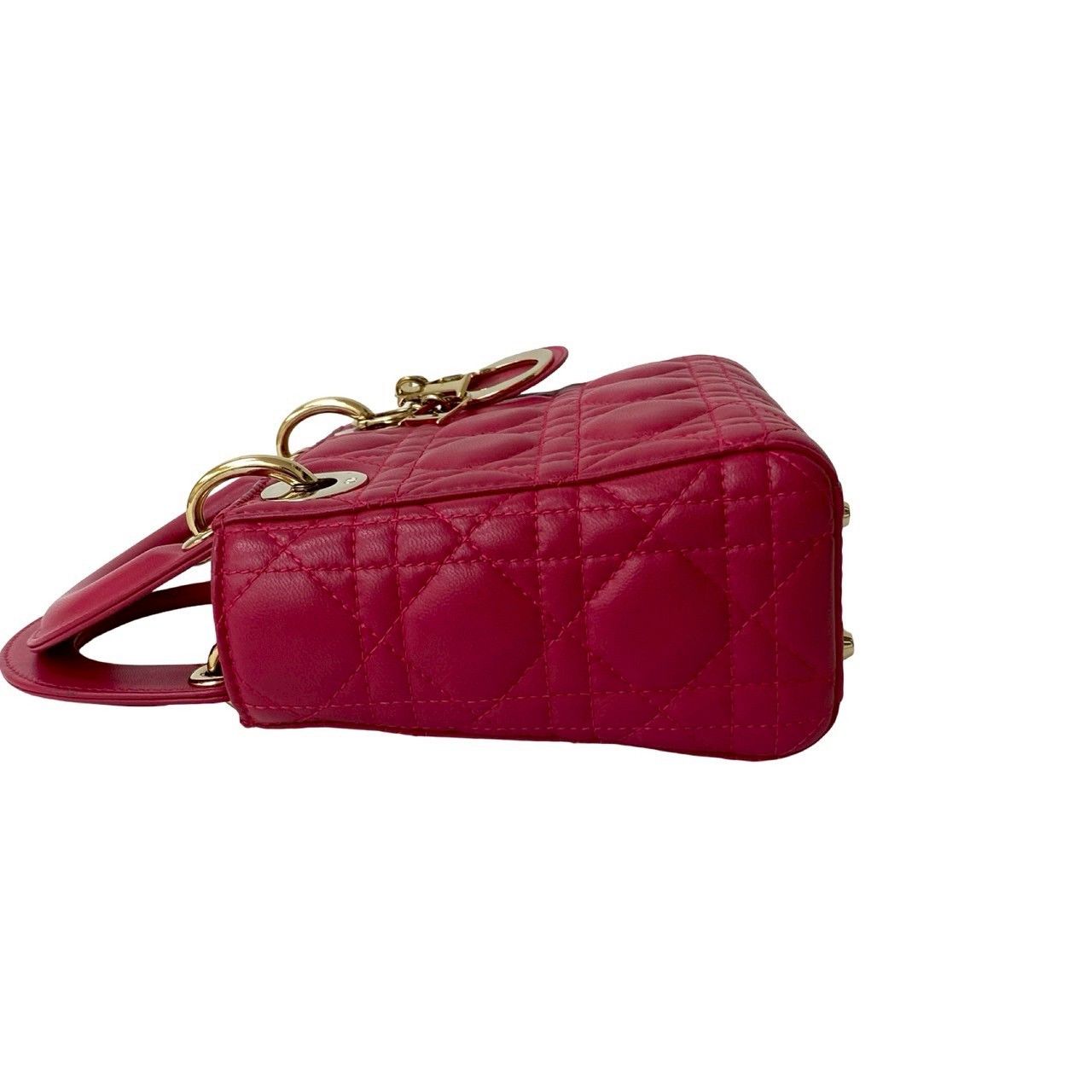 Dior Christian Dior Lady Dior Leather 2way Bag Leather Shoulder Bag