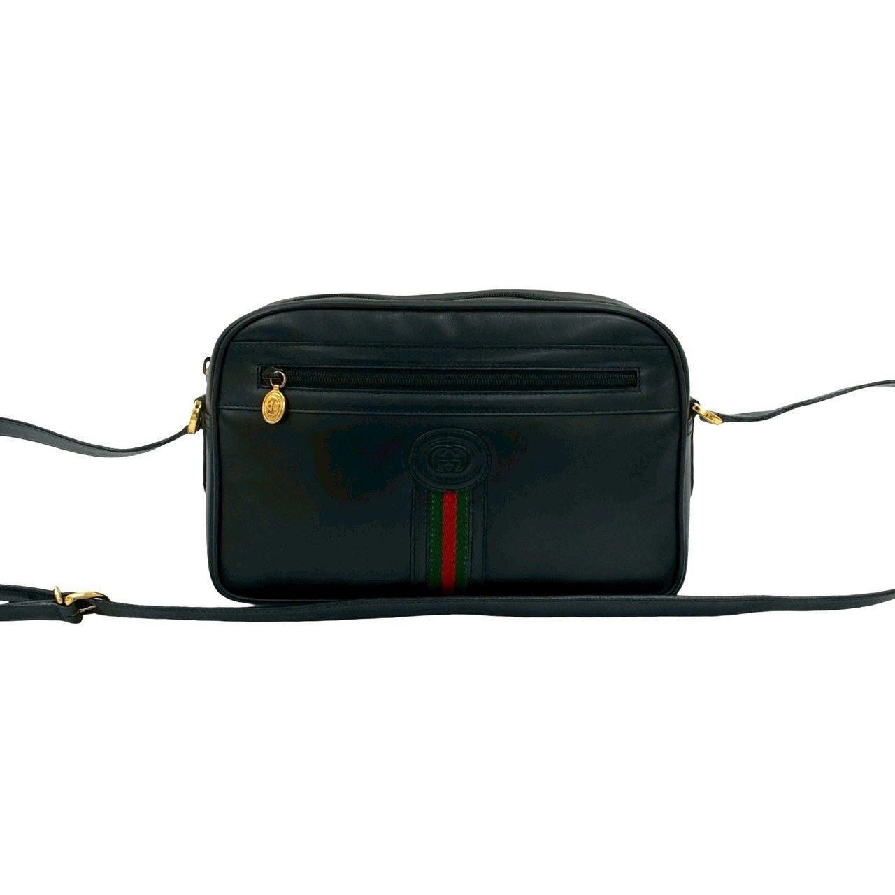 Gucci Gucci Gucci Old Gucci GG Logo Leather Shoulder Bag Leather Shoulder Bag Size ONE SIZE - 2 Thumbnail