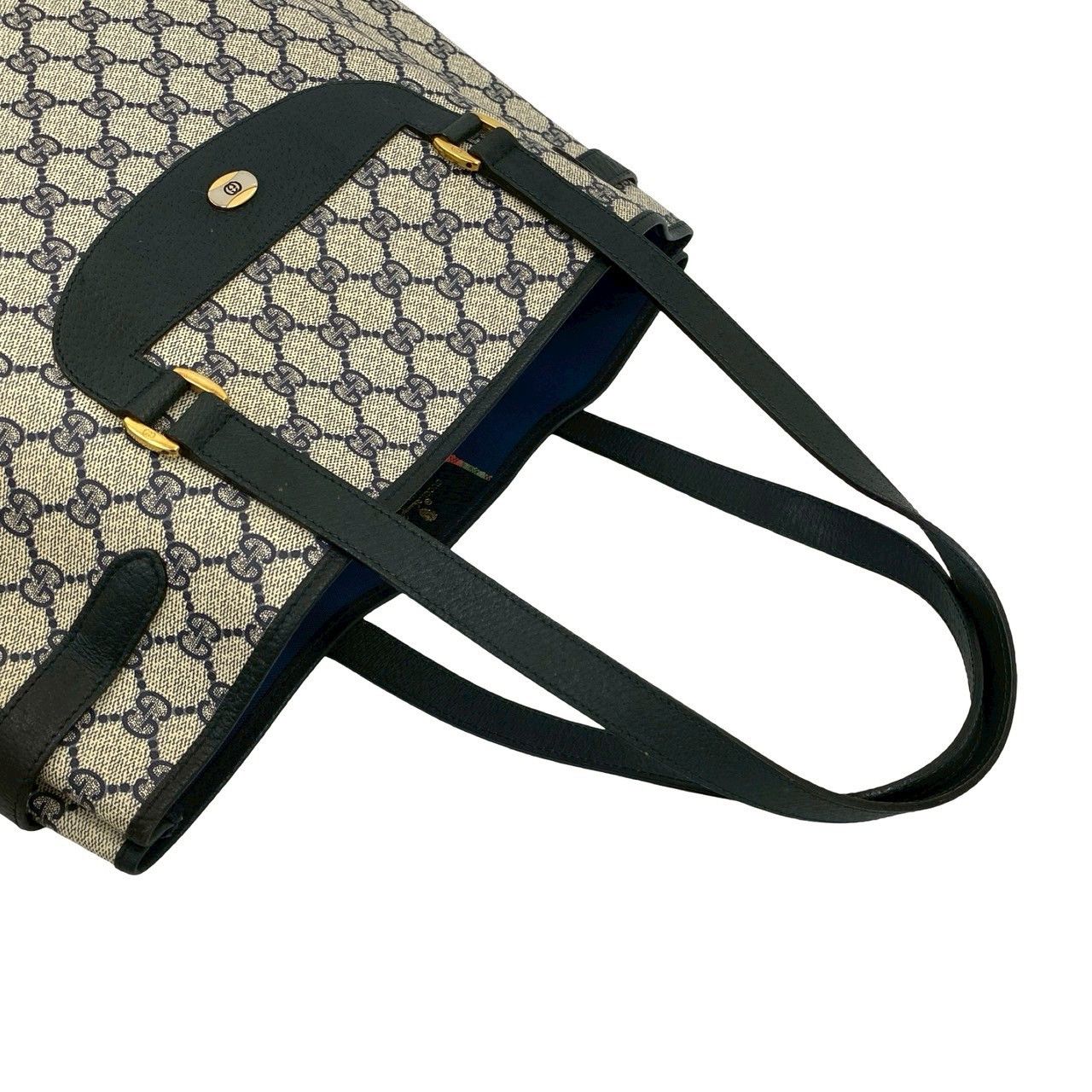 Gucci Gucci Gucci Old Gucci GG Logo Leather 2way Bag Leather Tote Bag Size ONE SIZE - 5 Thumbnail