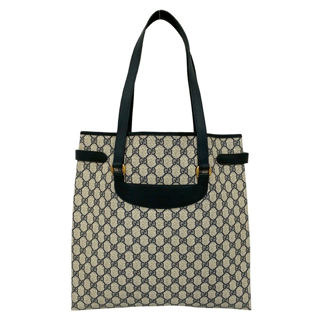Gucci Gucci Gucci Old Gucci GG Logo Leather 2way Bag Leather Tote Bag Size ONE SIZE - 4 Thumbnail