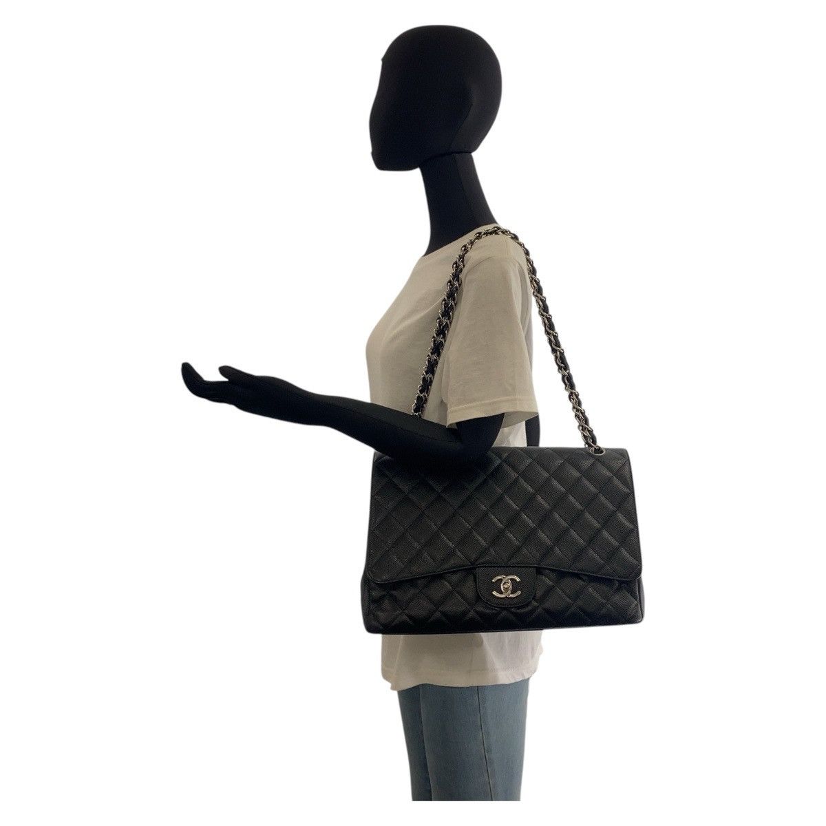 Chanel Chanel Chanel Matelasse34 Caviar Skin Chain Shoulder Bag Leather Shoulder Bag Size ONE SIZE - 5 Thumbnail