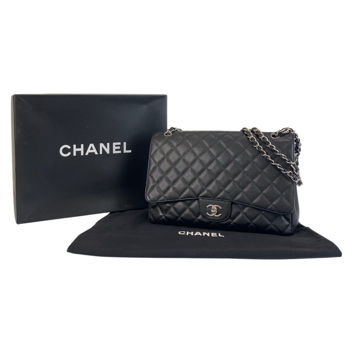 Chanel Chanel Chanel Matelasse34 Caviar Skin Chain Shoulder Bag Leather Shoulder Bag Size ONE SIZE - 10 Thumbnail