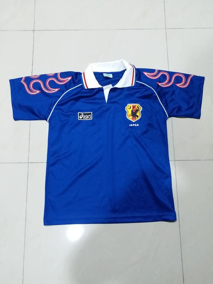 Asics Vintage Asics Fire JFA Japan National Team Shirt M