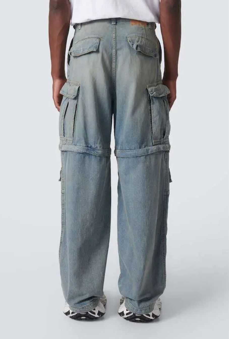 Balenciaga Mid-Rise Japanese Denim Cargo Jeans Size US 30 / EU 46 - 4 Thumbnail