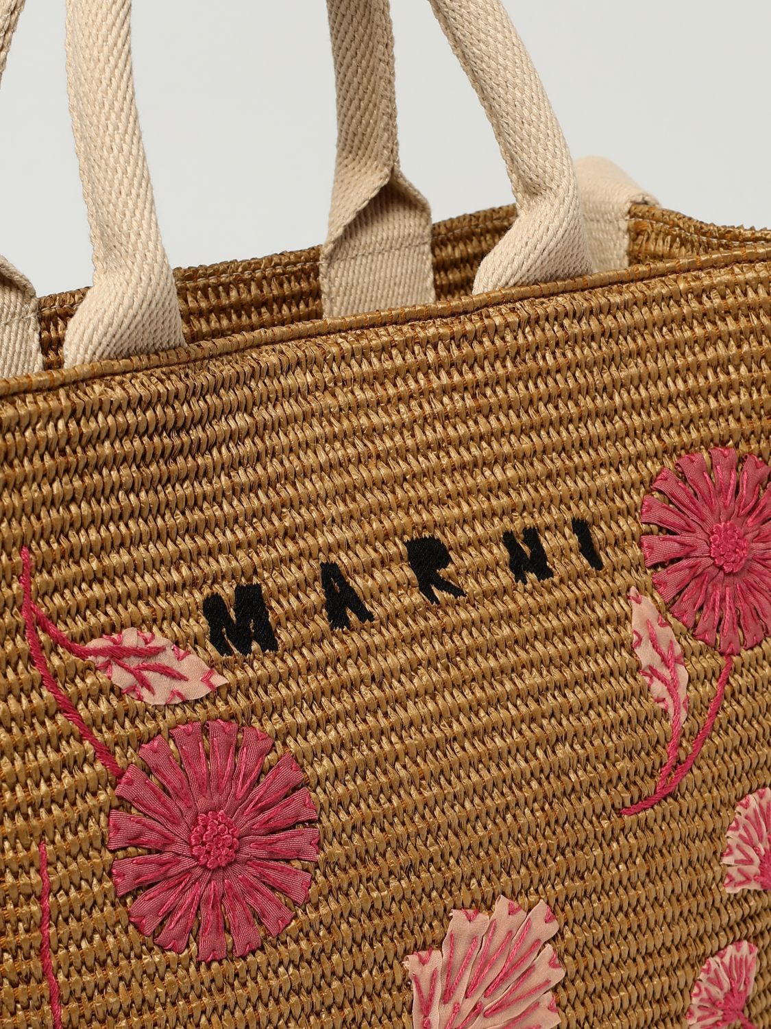Marni Marni Tote Bag Woman Beige Size ONE SIZE - 4 Thumbnail