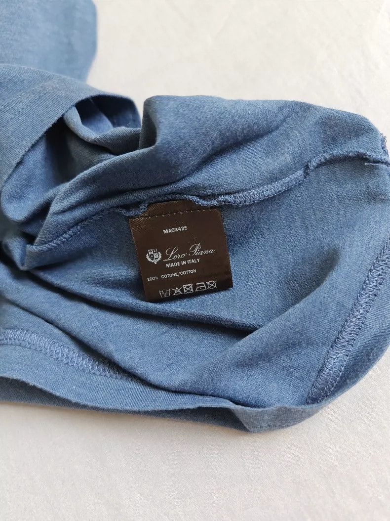 Loro Piana Loro Piana Men's Short Sleeve T-Shirt - dmc Size US L / EU 52-54 / 3 - 4 Thumbnail