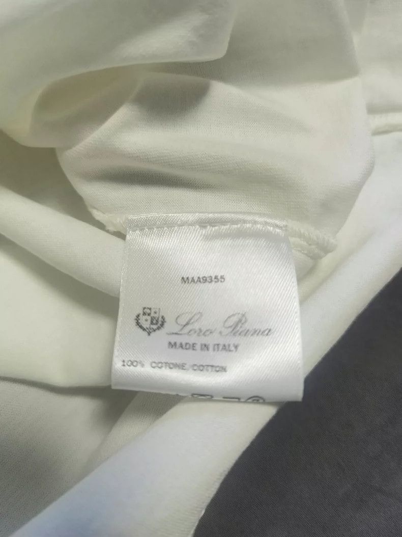 Loro Piana Loro Piana Men's White Short-Sleeve T-Shirt - dmc Size US S / EU 44-46 / 1 - 4 Thumbnail
