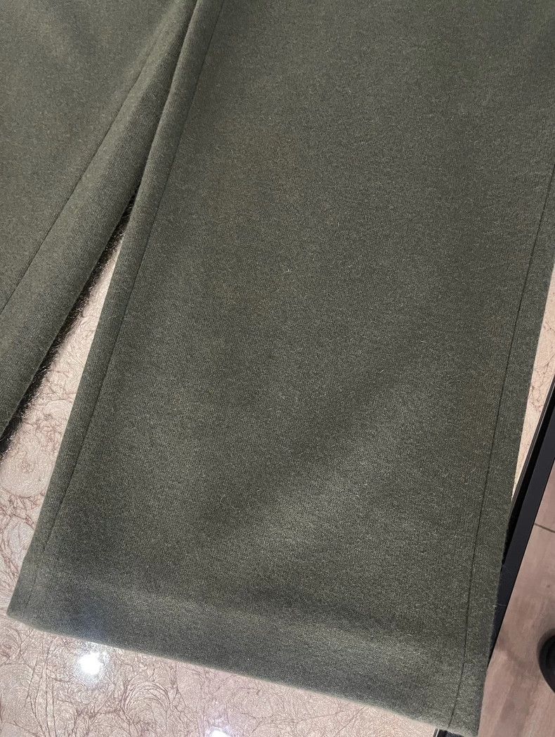 Loro Piana Loro Piana Olive Green Cashmere Wide-Leg Pants - dmc Size US 31 - 5 Thumbnail