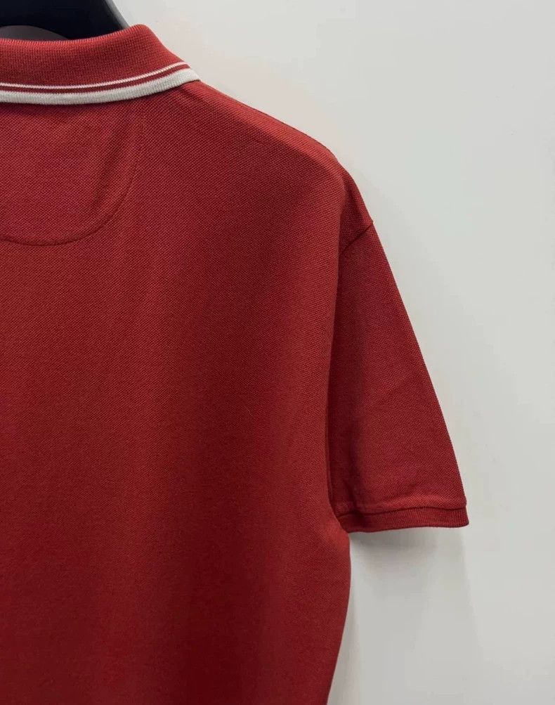 Loro Piana Loro Piana Red Stripe Short Sleeve Polo - dmc Size US M / EU 48-50 / 2 - 4 Thumbnail