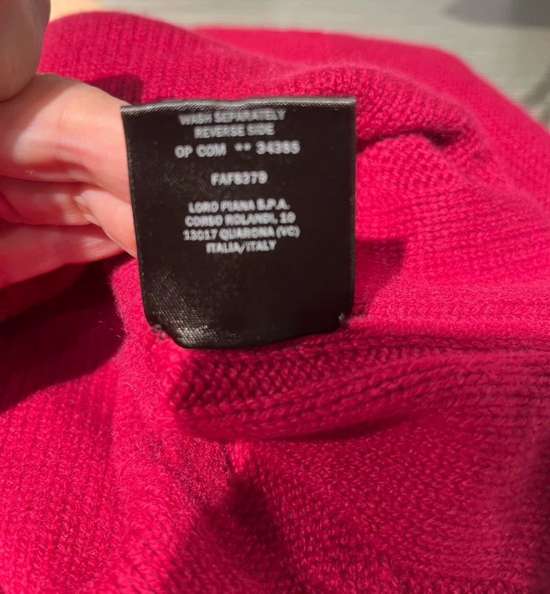 Loro Piana Loro Piana Red Cable Knit Sweater - dmc Size US S / EU 44-46 / 1 - 5 Thumbnail