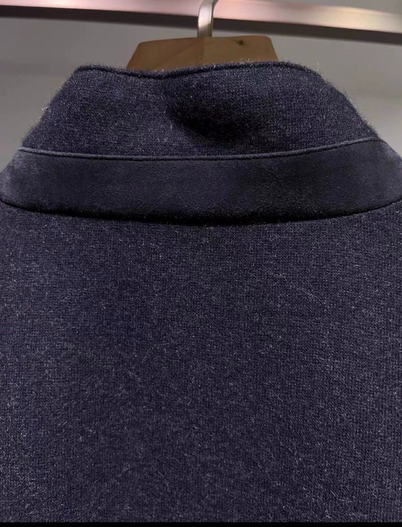 Loro Piana Loro Piana Blue Stand Collar Zip Jacket - dmc Size US L / EU 52-54 / 3 - 4 Thumbnail