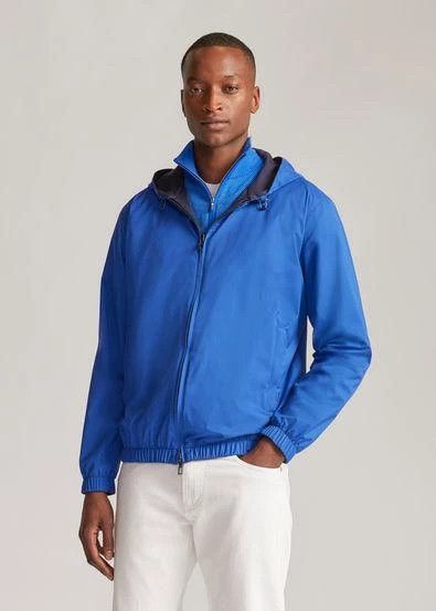 Loro Piana Loro Piana Blue Black Reversible Bomber Jacket - dmc Size US L / EU 52-54 / 3 - 7 Thumbnail