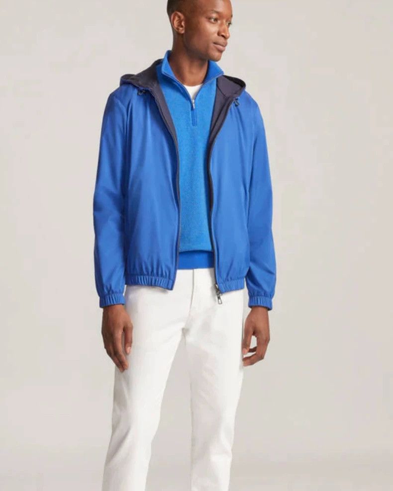 Loro Piana Loro Piana Blue Black Reversible Bomber Jacket - dmc Size US L / EU 52-54 / 3 - 6 Thumbnail