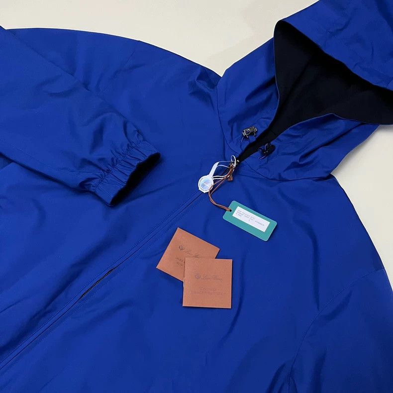 Loro Piana Loro Piana Blue Black Reversible Bomber Jacket - dmc Size US L / EU 52-54 / 3 - 2 Thumbnail