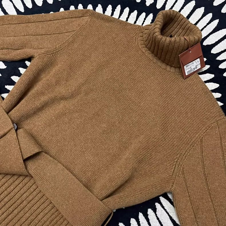 Loro Piana Loro Piana Women's Babycashmere Turtleneck Sweater - dmc Size US M / EU 48-50 / 2 - 2 Thumbnail