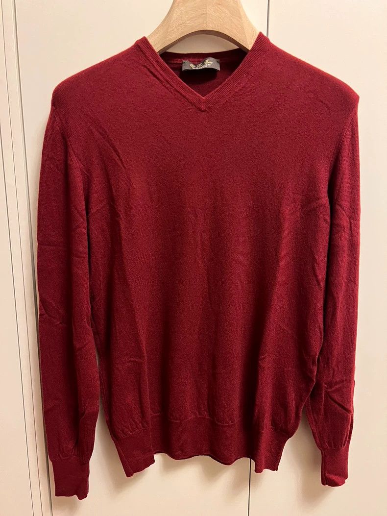 Loro Piana Loro Piana Baby Cashmere V-Neck Sweater - dmc Size US L / EU 52-54 / 3 - 6 Thumbnail