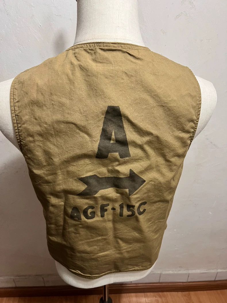 Freewheelers Military Style Beige Vest with Buttons Size US S / EU 44-46 / 1 - 4 Thumbnail