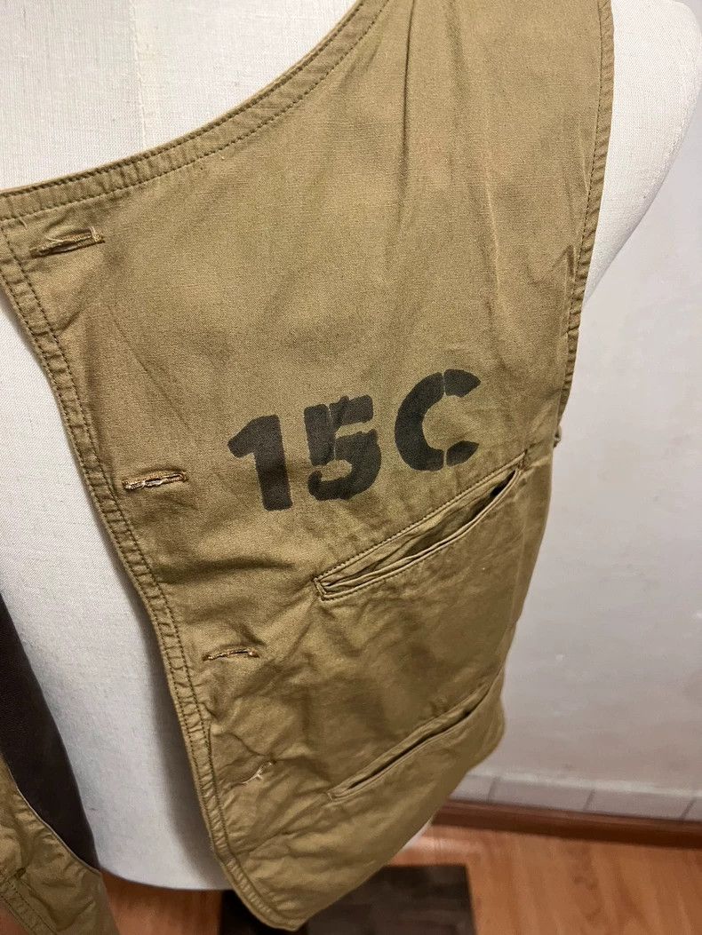 Freewheelers Military Style Beige Vest with Buttons Size US S / EU 44-46 / 1 - 7 Thumbnail