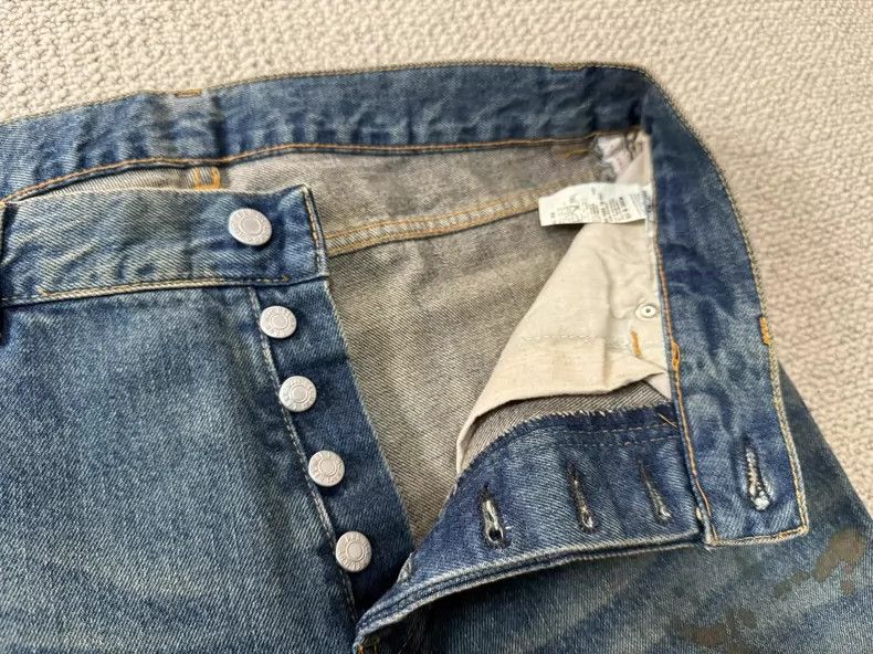 Helmut Lang Helmut Lang Ink Splash Denim Jeans W32 Size US 32 / EU 48 - 6 Thumbnail