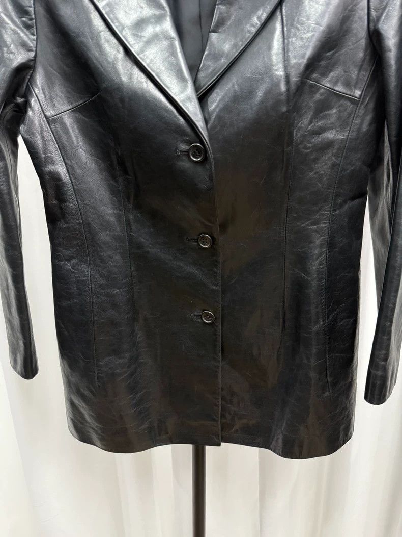 Yohji Yamamoto Yohji Yamamoto Black Leather Jacket- DMC Size US M / EU 48-50 / 2 - 6 Thumbnail