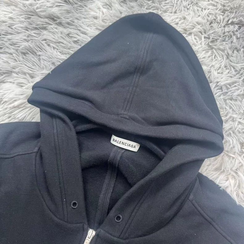 Balenciaga Balenciaga Hooded Zip-Up Sweatshirt M Size- DMC Size US M / EU 48-50 / 2 - 2 Thumbnail