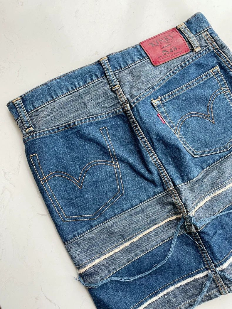 Hysteric Glamour Hysteric Glamour 90s Patchwork Denim Skirt-dmc Size US 27 - 5 Thumbnail