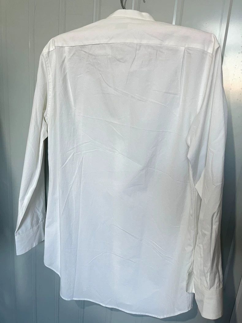 Dries Van Noten Comfortable White Men's Shirt with Small Collar Size US M / EU 48-50 / 2 - 2 Thumbnail