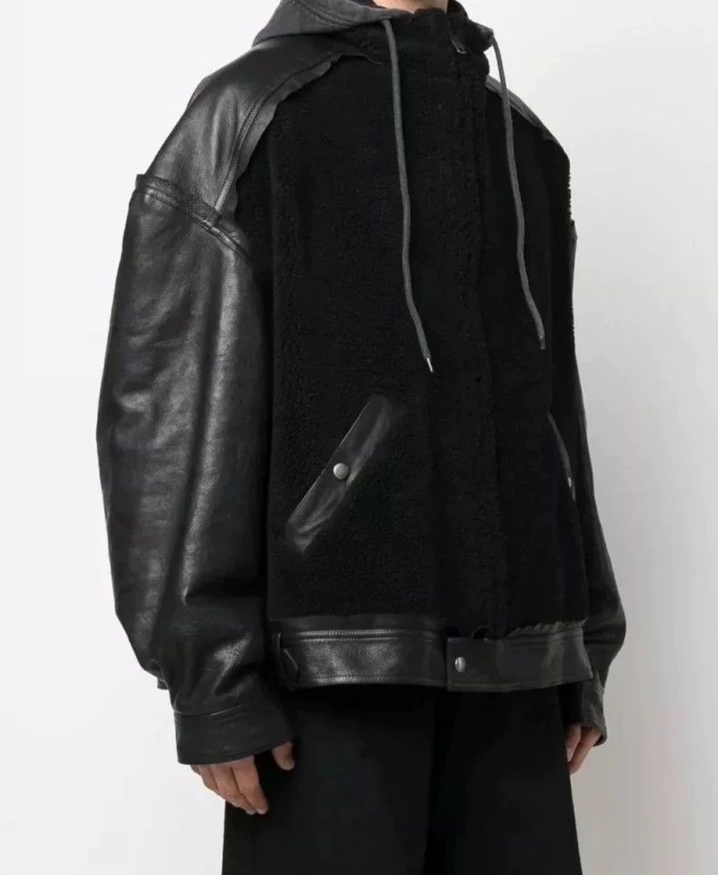 Balenciaga Balenciaga Hooded Leather Jacket with Lush Lining - dmc Size US M / EU 48-50 / 2 - 8 Thumbnail
