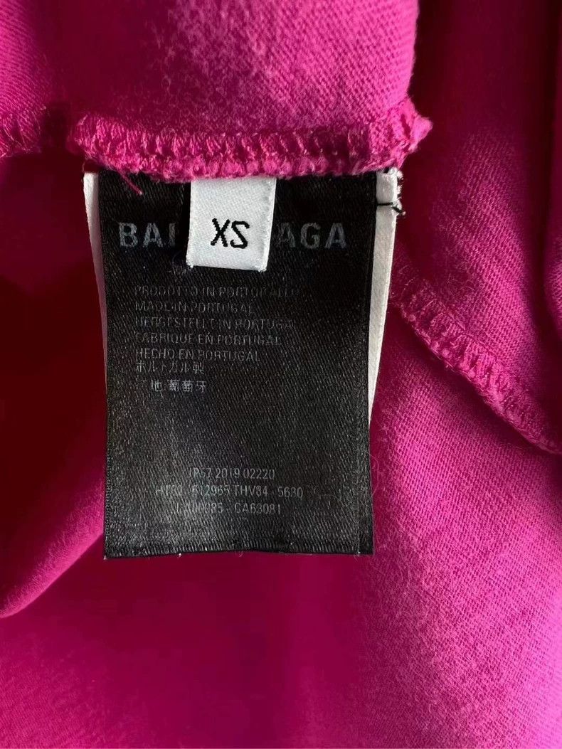 BALENCIAGA Pink Short Sleeve Food Program T-Shirt - dmc